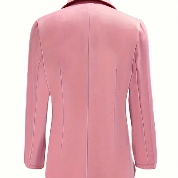 New! Soft Pink Lapel Blazer - Picture 2 of 6